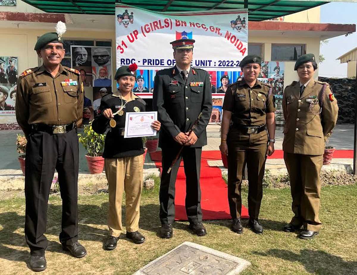 एनसीसी की छात्रा श्रीति महेश को मिला गवर्नर अवार्ड का खिताब